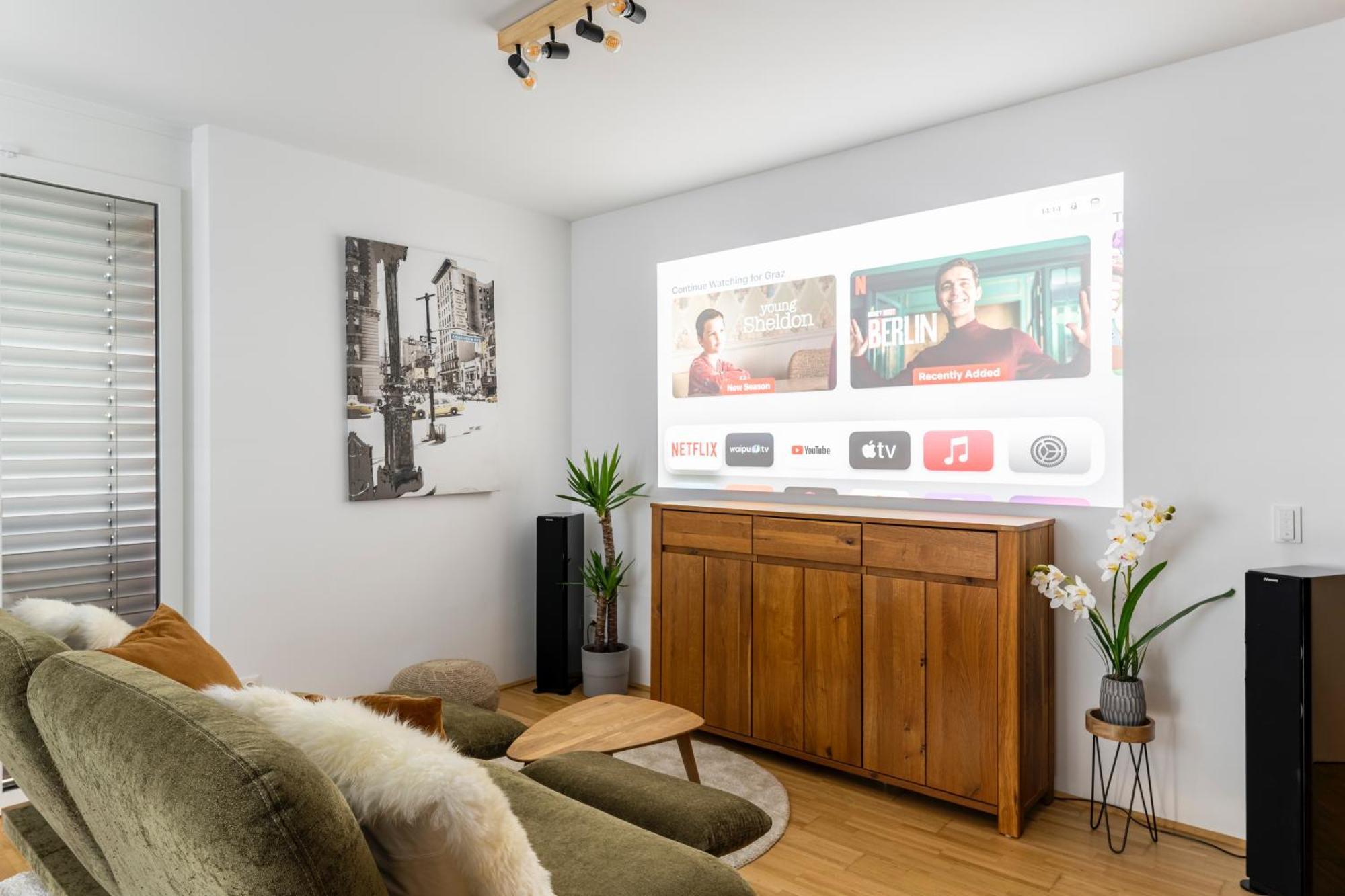 Edler Wohnraum Panoramablick 3 Sz Boxspringbetten, E-Ladestation, Kaffeevollautomat, Klima, Lift, Terrasse & 2Xtg Graz Exterior foto